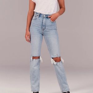 Abercrombie & Fitch '90s High Rise Straight Jeans